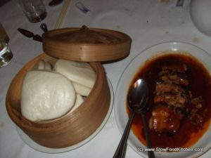 Braised belly pork with man tou buns Braised belly pork with man tou buns