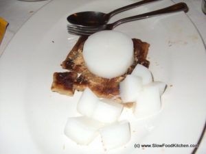 Red bean pancake with almond jelly Red bean pancake with almond jelly