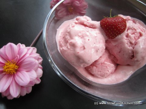 Lighter Strawberry Ice Cream with Cuisinart Ice Cream Deluxe Lighter Strawberry Ice Cream with Cuisinart Ice Cream Deluxe