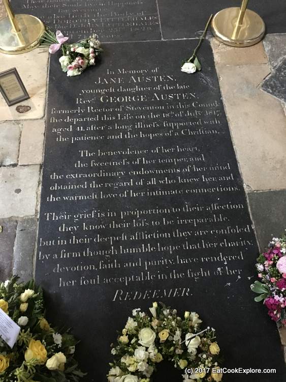 Winchester Cathedral Jane Austen's resting place 