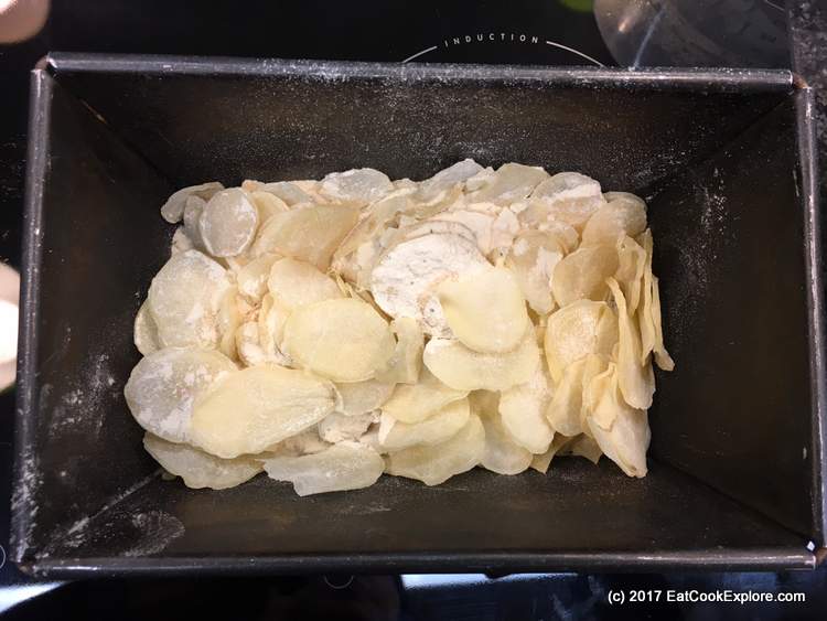 Idahoan Dauphinoise potato ready to bake