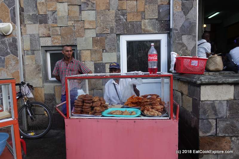 The Indian snack sellers at Port Marthurin Saturday Market