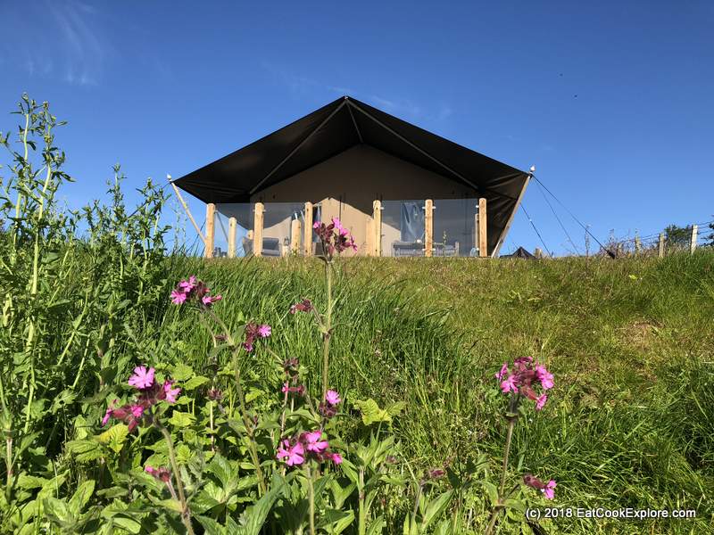 Glamping at Catchpenny safari lodges Elie Fife