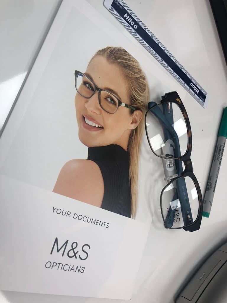 M& Opticians Newest glasses with high index light weight lenses