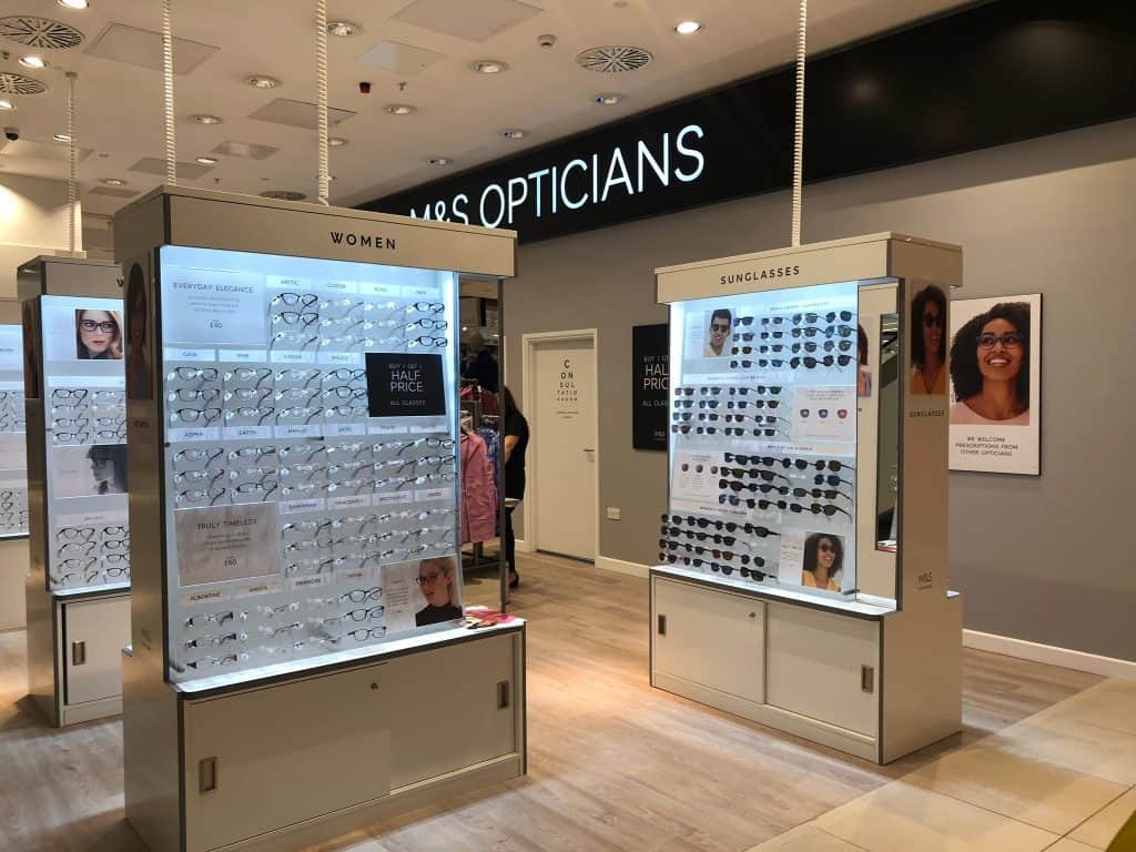 M & S Opticians New Designer glasses