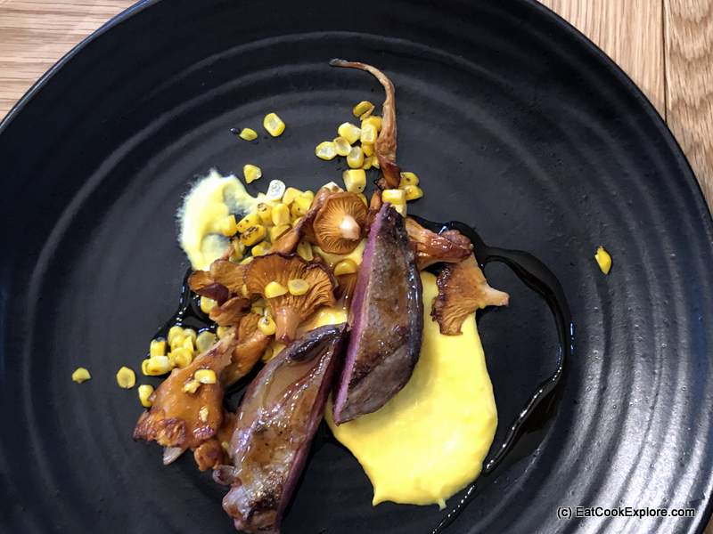 Eat Game Awards Wood pigeon with sweetcorn and girolles