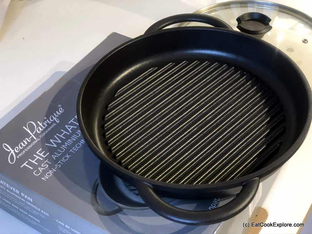 Jean Patrique The Whatever Pan - Cast Aluminium Griddle Pan with Glass Lid